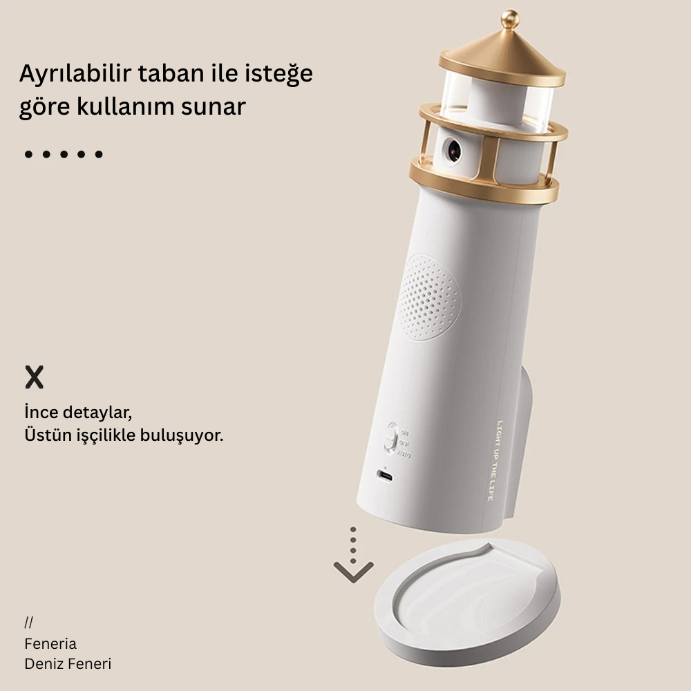 Deniz Feneri Tasarımlı Atmosfer Lambası